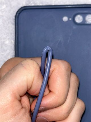 Funda azul con corazón iPhone 7p/8p