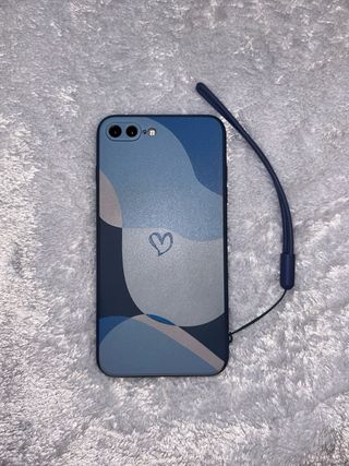 Funda azul con corazón iPhone 7p/8p