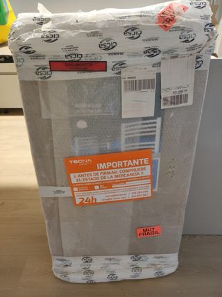 NUEVO Radiador Toallero eléctrico Negro ZETA-T