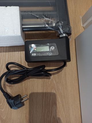 NUEVO Radiador Toallero eléctrico Negro ZETA-T