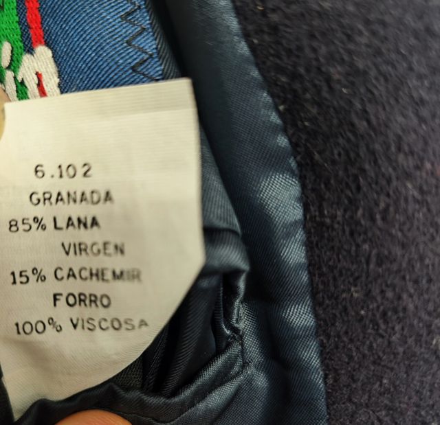 Abrigo hombre Cashmire Virgin