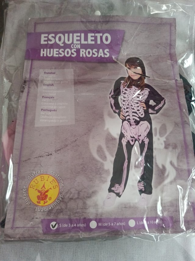 Disfraz niña talla 3/4 Halloween