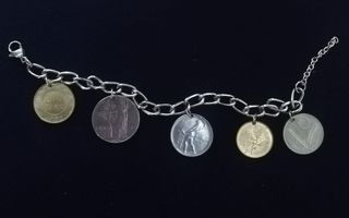 bracciale autentiche monete repubblica italiana
