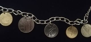 bracciale autentiche monete repubblica italiana