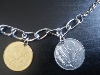 bracciale autentiche monete repubblica italiana