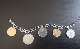 bracciale autentiche monete repubblica italiana