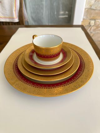 Platos y taza oro Fabergé - Coleccionismo