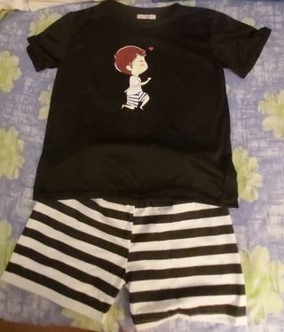 Pijamas dibujo niño niña