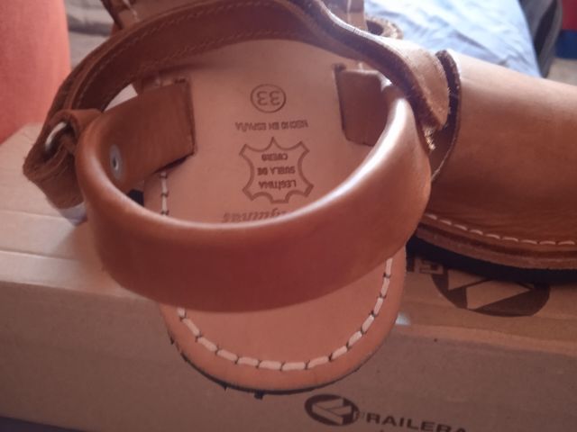 Vera pelle AVARCA MENORQUINA taglia 33 nuova