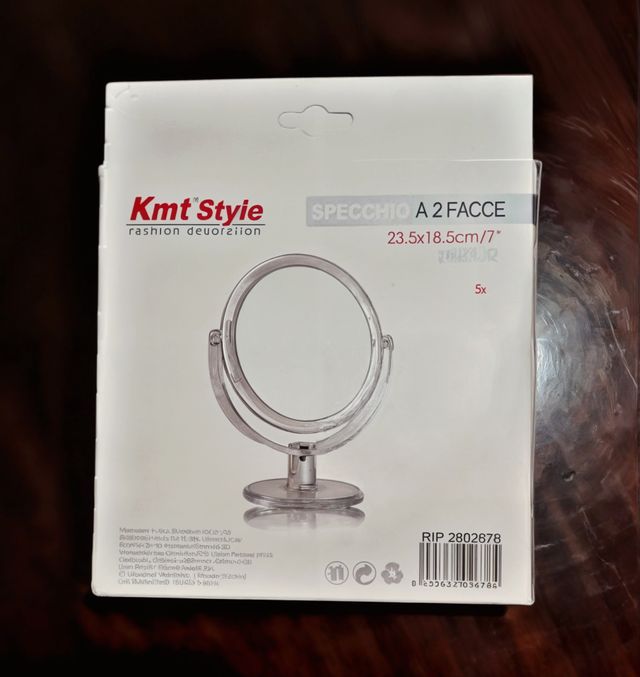 Specchio Trucco Viso; tondo 2 Facce "NUOVO" _Bagno