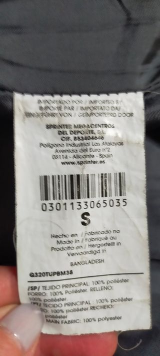 Parka. S. Nueva sin estrenar 