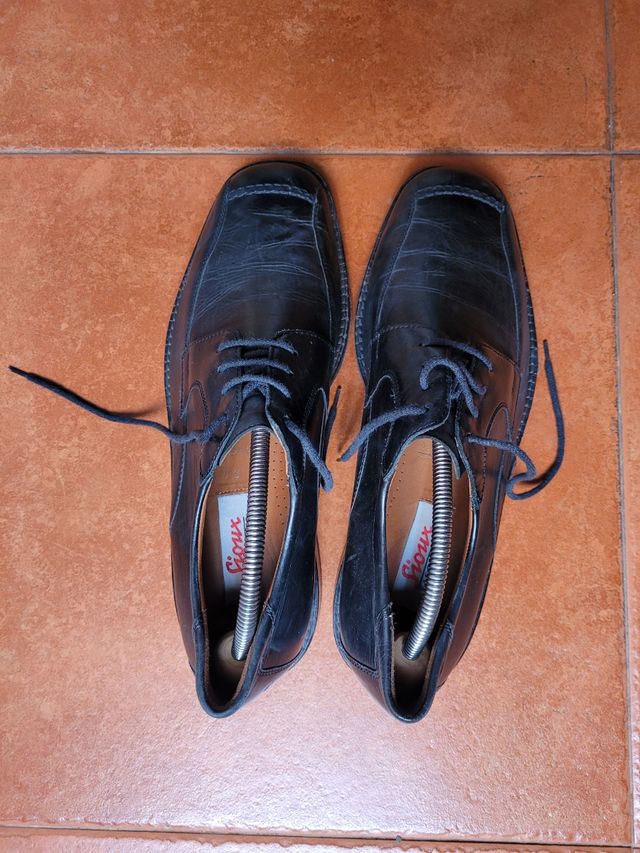 Sioux zapatos negros vestir hombre