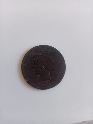 10 céntimos franceses 1893