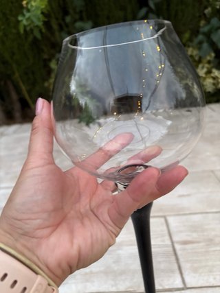 Copa de cristal decoracion