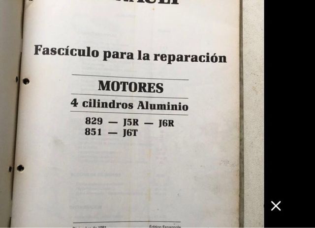 Manuales de taller Renault originales.