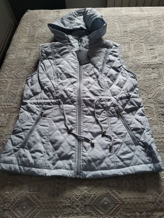 Chaleco azul impermeable 