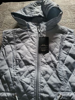 Chaleco azul impermeable 