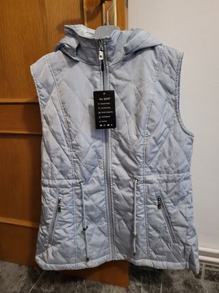 Chaleco azul impermeable 
