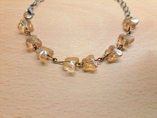 Braccialetto ragazza/donna con farfalle arancio