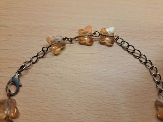 Braccialetto ragazza/donna con farfalle arancio