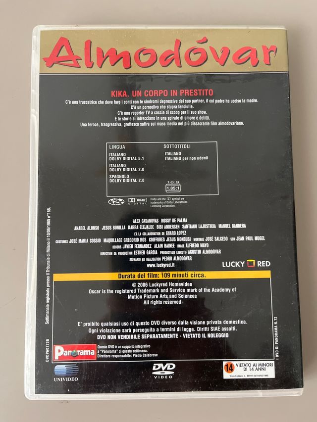 DVD Almodovar - kika