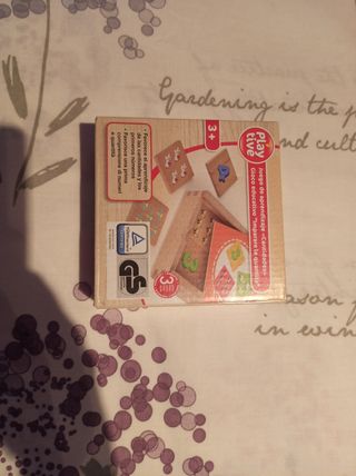 Juego educativo números madera