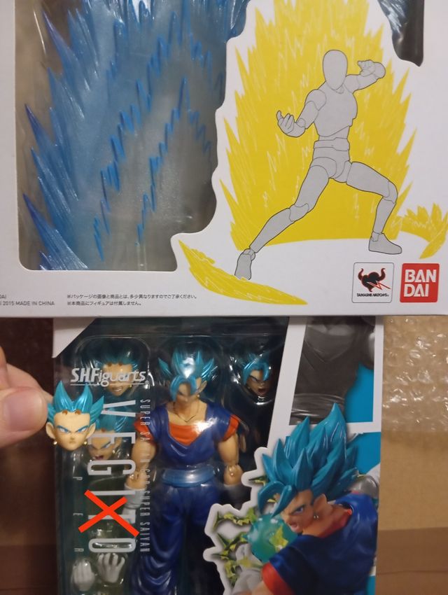 Vegito Blue + Efecto aura - DBZ S.H. SH Figuarts 