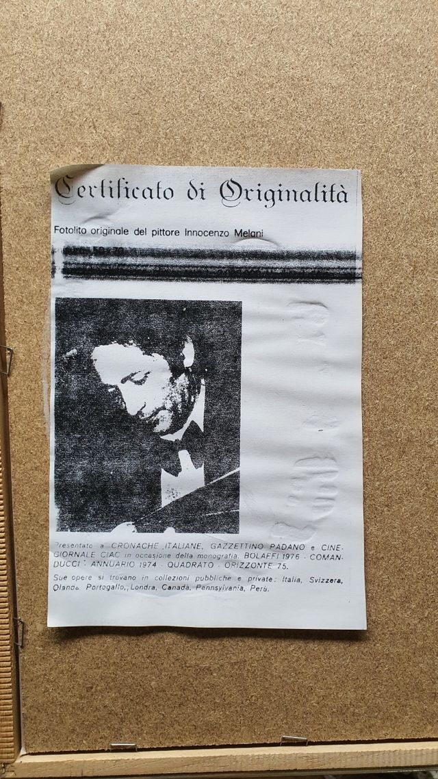 Fotoliti originali Innocenzo Melani cornici grandi