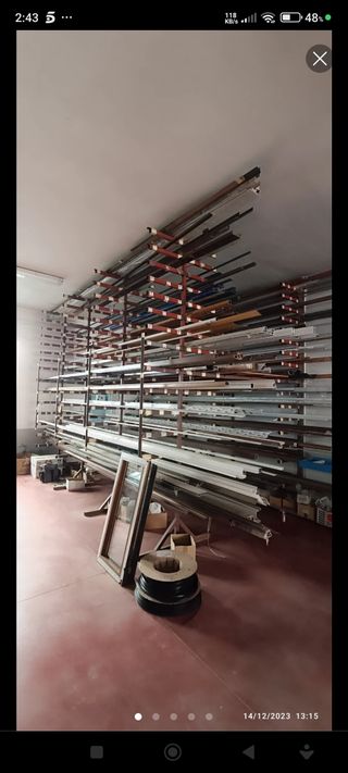 Estantería para almacenaje de aluminio o