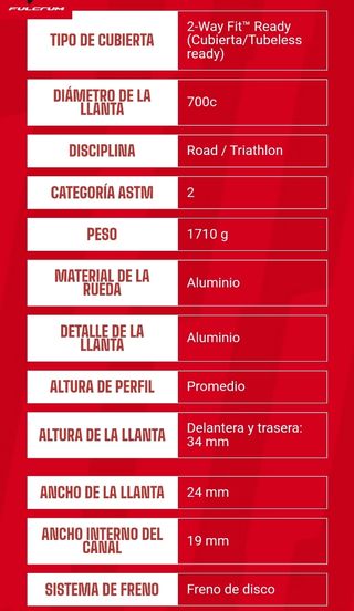 Ruedas carretera Fulcrum 400 DB