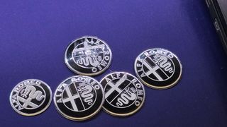 Loghi Alfa Romeo Adesivi per CopriMozzo 5Pcs