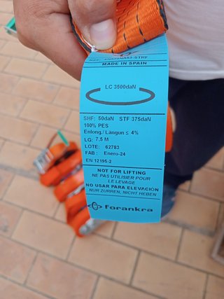 Correas de amarres de camion x unidad