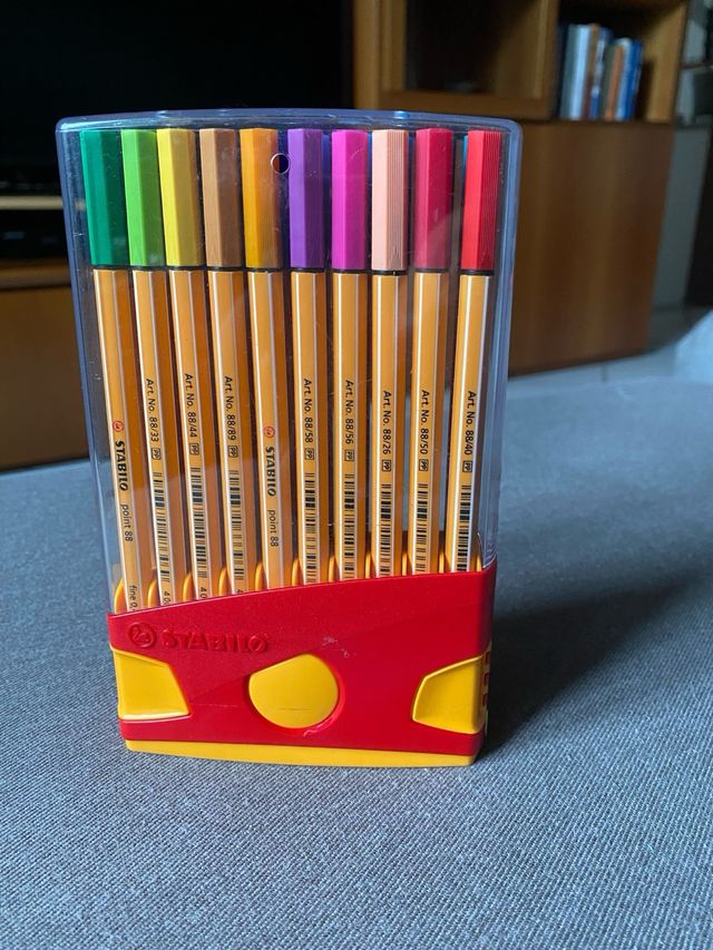 N.20 pennarelli stabilo punta fine 0,4