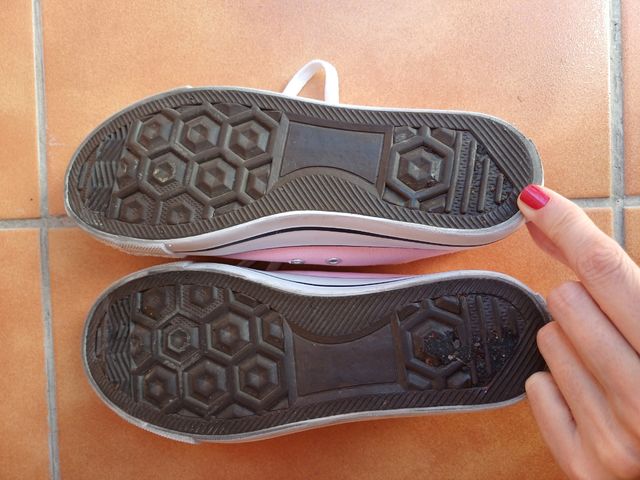 Zapatillas de puntera color rosa