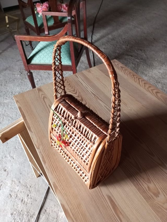 Bolso mimbre