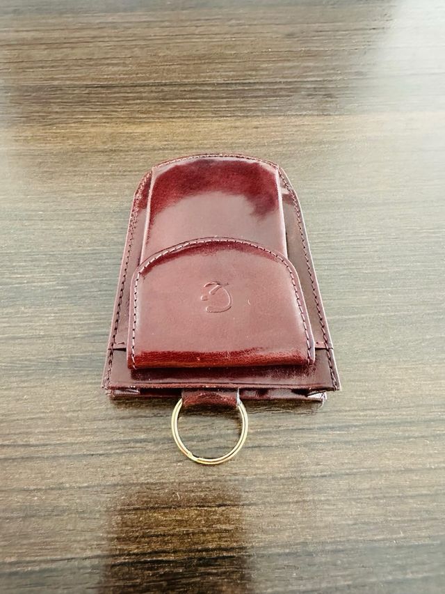 Llavero monedero piel