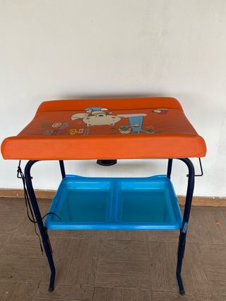 bañera cambiador bebe
