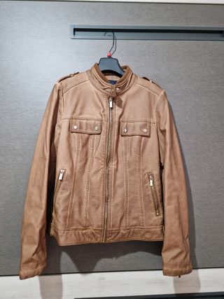 Cazadora polipiel tipo piloto