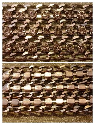 Collana collare in acciaio con strass