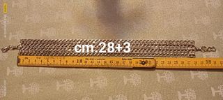 Collana collare in acciaio con strass