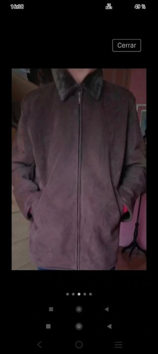 Abrigo de hombre piel