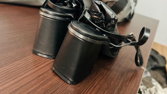 sandalias de tacon ancho