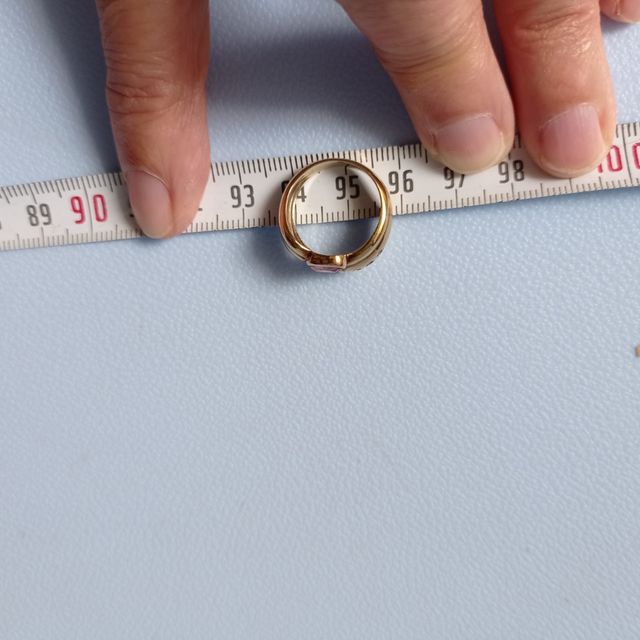 Anillo plata capada oro lo