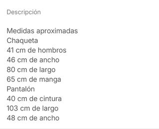 Traje T 48 Purificacion Garcia