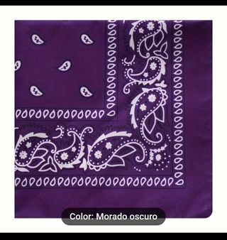Pañuelo bandana morado
