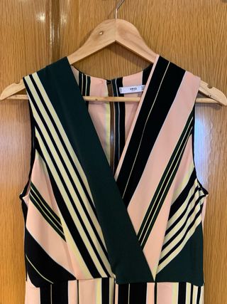 Mono largo mujer rayas