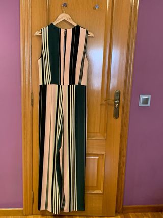 Mono largo mujer rayas