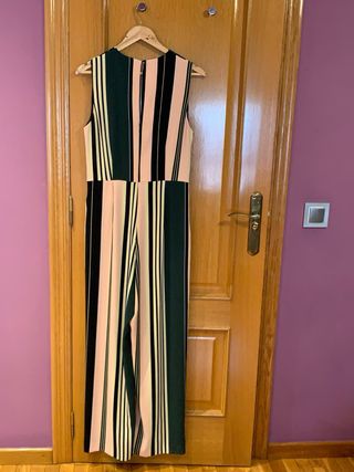 Mono largo mujer rayas