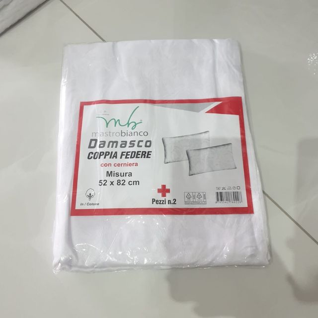 Federe damascate con zip 