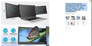 Triple pantalla Portátil